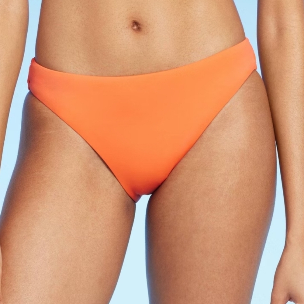Women's Mid-Rise Bikini Bottom - Shade & Shore Orange XL